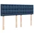Otomanski krevet s madracem i LED plavi 140x190 cm tkanine