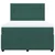 Vidaxl Box spring postelja z vzmetnico temno zelena 160x200 cm žamet