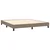 vidaXL Box spring postelja z vzmetnico taupe 160x200 cm blago