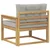 Srednja sofa za van Poliester Bijela