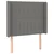Krevet box spring s madracem LED tamnosivi 90x190 cm tkanina