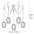 OPVIQ Tel 6691 Luster, Crni