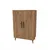 Hanah Home višenamenski ormarić 3 Raf 2 Kapak, 65 cm, atlantski bor