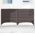 Vidaxl Vzglavje Temno rjava 144 cm blago