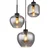 Globo 15549-3SH - Luster na sajli, mat, 3xE27/40W/230V, crne boje