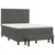 Vidaxl Box spring postelja z vzmetnico temno siva 140x200 cm žamet