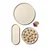 Okrogel pladenj Atena L, brown sugar, premer 40 cm
