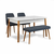 HANAH HOME Trpezarijski set Santiago Atlantice Navy Blue V2