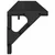 Police na zidu s policom 2 pcs Crni hrast 80 x 15 x 15,5 cm