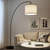 SKAFTET Osnova podne lampe, luk, crna