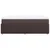 Vidaxl Box spring postelja z vzmetnico temno rjav 120x200 cm blago