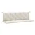 Jastuci za vrtnu klupu 2 kom prošarano krem 180x50x7 cm tkanina