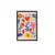 WallXpert uramljena MDF slika ARTNEWCLSYH98, šareni cvetovi u stilu kolaža, 50 x 70 cm