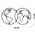Wallity Zidna dekoracija World Map 10, 60x34 cm, 1.2mm, Crna