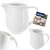 shumee Vrč za mleko MONA iz belega porcelana 260 ml