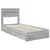 Krevet s od storage Siva Sonoma 100 x 200 cm Konstruirano drvo