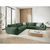 Temno zelen kotni kavč (obojestranski) Vanda - Mazzini Sofas