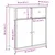Komoda boja staro drvo 70x30x80 cm od konstruiranog drva
