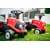 Alltoys Otroški poganjalec – traktor Case IH, rdeč, z volanom in prikolico
