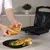 Sendvič toaster 3 v 1 s steklenim panelom Black Rose 800W 55859