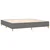 Vidaxl Box spring postelja z vzmetnico temno siva 200x200 cm blago