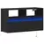 Zidni TV ormarić s LED svjetlima crni 80 x 31 x 45 cm