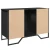 Ormarić za umivaonik crni 91 x 35 x 60 cm konstruirano drvo