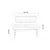 HANAH HOME Trpezarijska klupa Vina Bank Dark Blue White