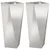 Sadilica 2 pcs Srebrno 30 x 30 x 75 cm Nehrđajući čelik