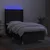 Vidaxl Box spring postelja z vzmetnico LED črna 80x200 cm blago