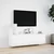 Zidni TV ormarić s LED svjetlima bijeli 140x31x38 cm