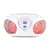 AUNA ROADIE BOOMBOX, bijeli, CD, USB, MP3, AM / FM radio, Bluetooth 2.1, LED efekt u boji
