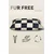 PAWS & WHISKERS Krevet za ljubimce Fur Free 64 x 88 Black White
