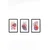 WALLXPERT Set 3 dekorativne slike Artsycllct28