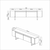HANAH HOME TV polica Yildiz White Gold