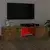 TV ormarić s LED svjetlima boja dimljenog hrasta 140x40x36 cm