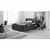 Xora BOXSPRING POSTELJA 140 cm x 200 cm , tekstil črna