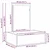 Vidaxl Toaletna mizica Rjava 60 x 40 x 70 cm Konstruiran les