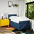 Vidaxl Box spring postelja z vzmetnico modra 100x200 cm blago