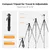 K&F Concept 75 Lightweight Tripod, Camera Compact Tripod with Remote and 2-in-1 Phone Holder