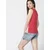 KOROSHI Top temno roza/bela