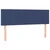 Vidaxl Box spring postelja z vzmetnico modra 140x200 cm blago