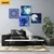 Komplet slik Fengshui v modri varianti - 4x 40x40