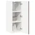 Ormar za Zid PORTO 2 pcs Smeđi hrast 30 x 31 x 80 cm