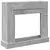 Okvir za kamin boja betona 100x30x87,5 cm od konstruiranog drva