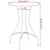 Vidaxl Bistro mizica z mozaikom modra O50x70 cm keramika