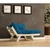 HANAH HOME Garden 1-Seat Sofa Prirodno Plava CPT8146 140