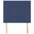 Vidaxl Vzglavje postelje modro 80x5x118/128 cm blago