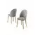 Hanah Home Set stolica Mara, 45x91x42 cm, 4 komada, Zlatno-sive boje
