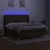 Vidaxl Box spring postelja z vzmetnico LED temno rjava 180x200cm blago